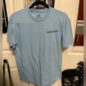 Land shark light blue tee size medium